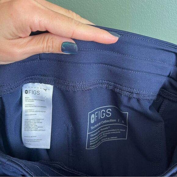 FIGS Zamora Jogger Scrub Pants Navy Blue Size Small - Picture 6 of 6